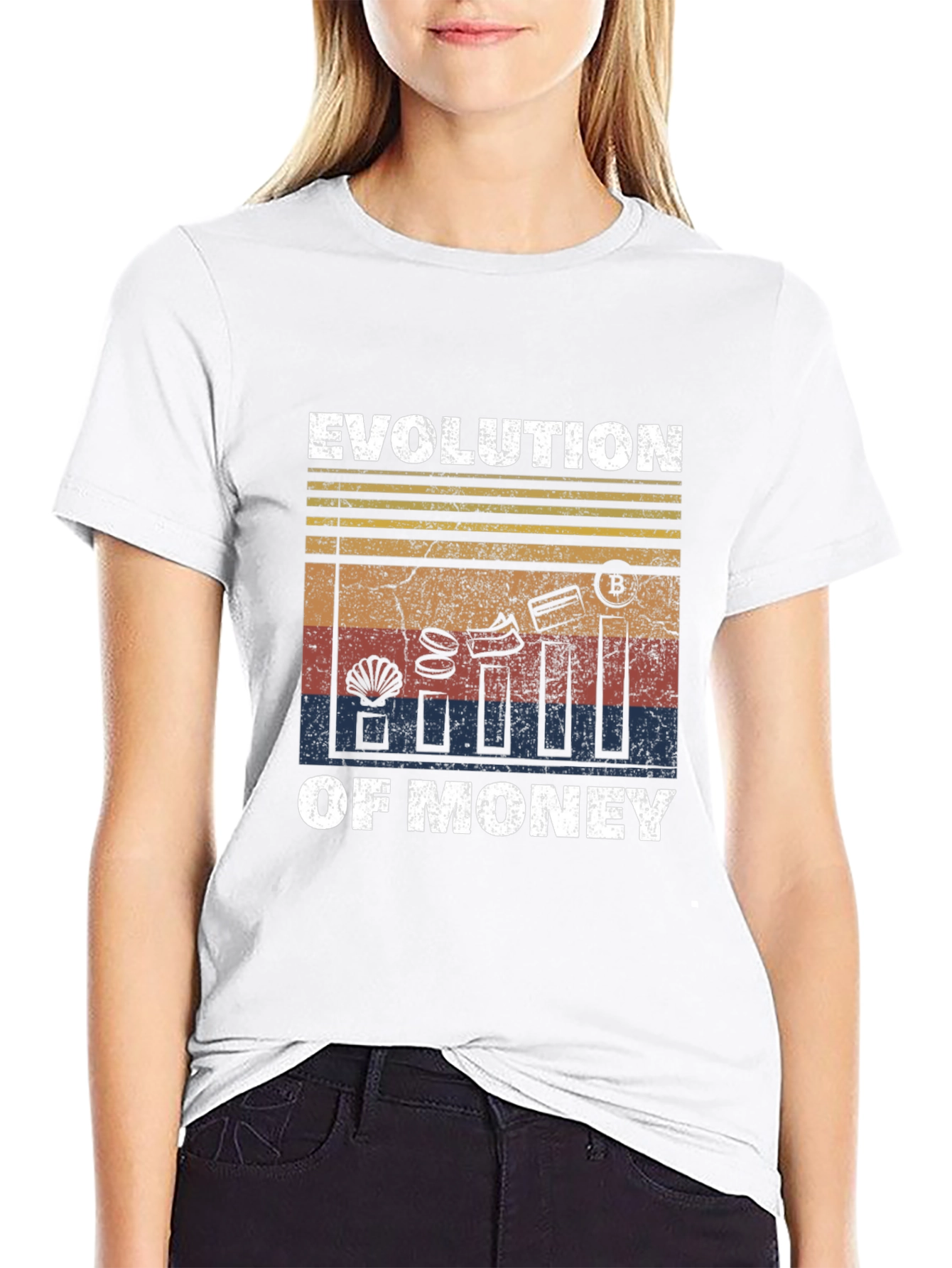 Evolution of Money Graphic Tee - Black