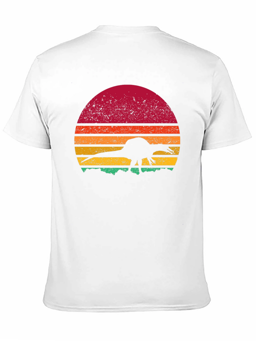 Retro Dinosaur Sunset Graphic Tee