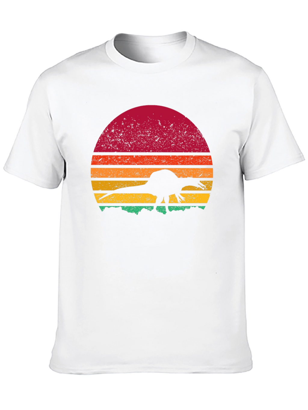 Retro Dinosaur Sunset Graphic Tee
