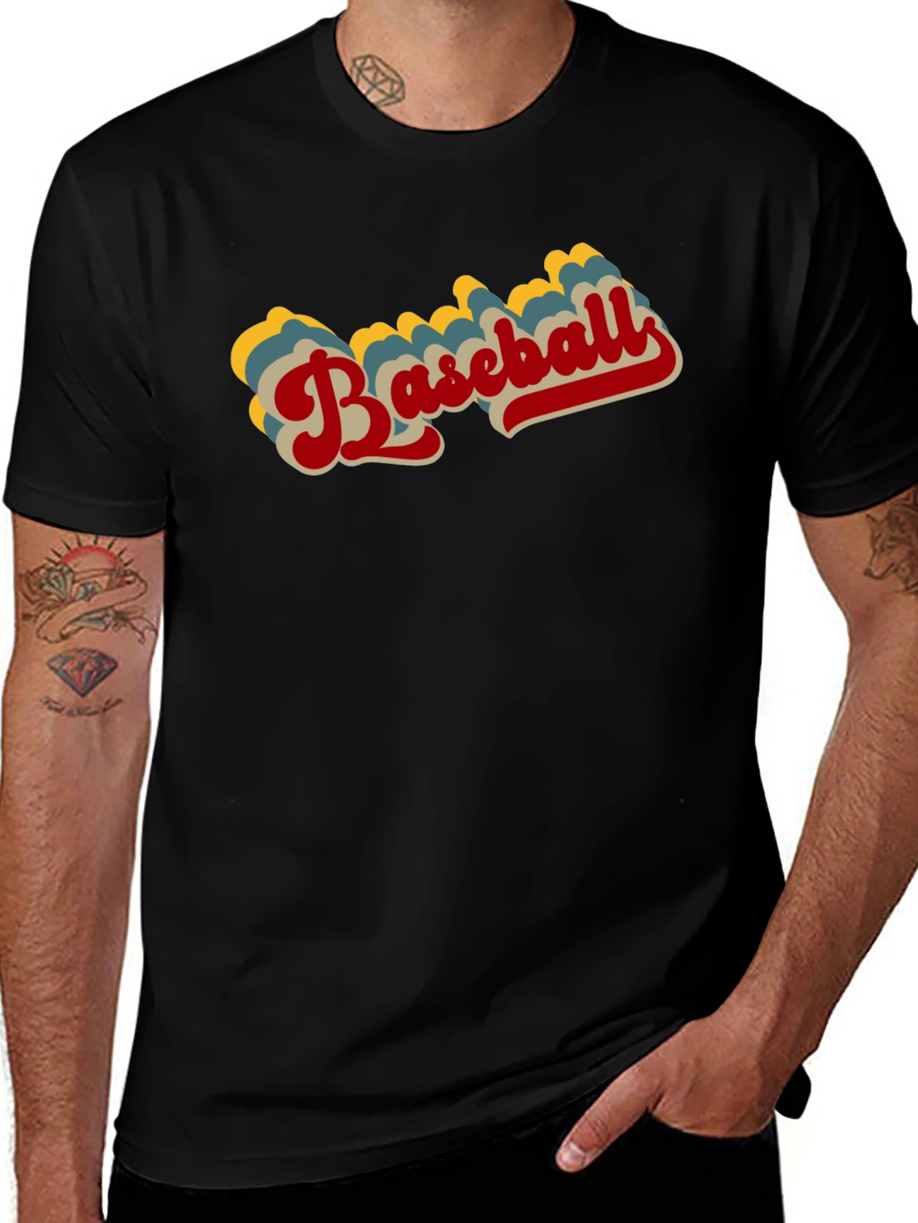 Retro Baseball T-Shirt - Vintage Style Tee