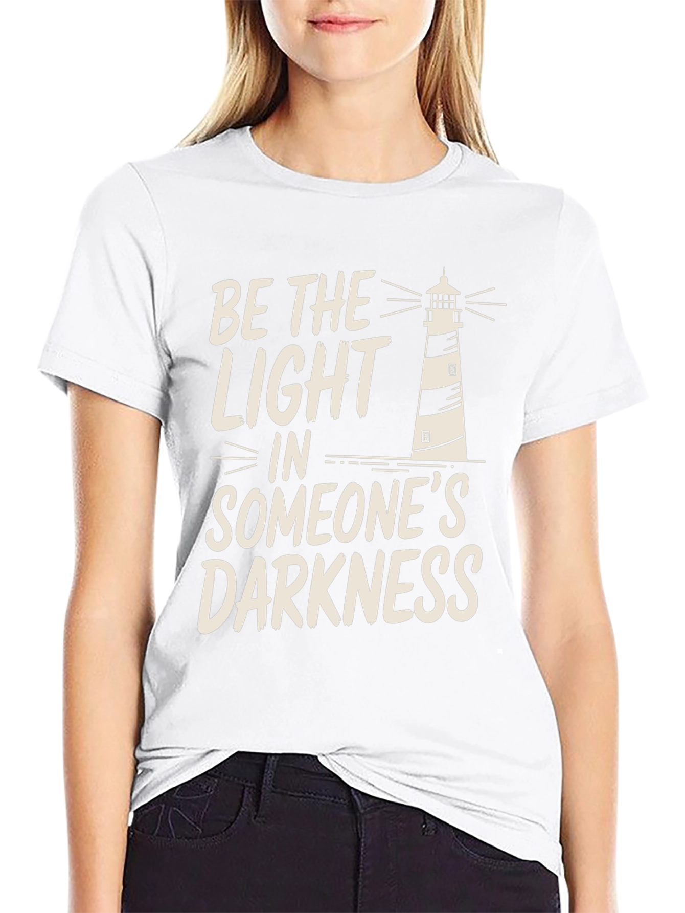 Be The Light T-Shirt - Lighthouse Design