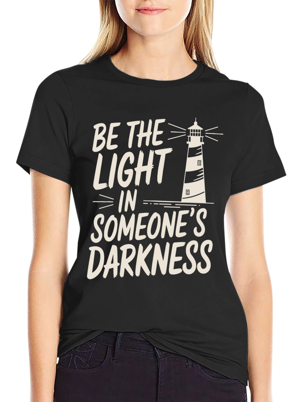 Be The Light T-Shirt - Lighthouse Design