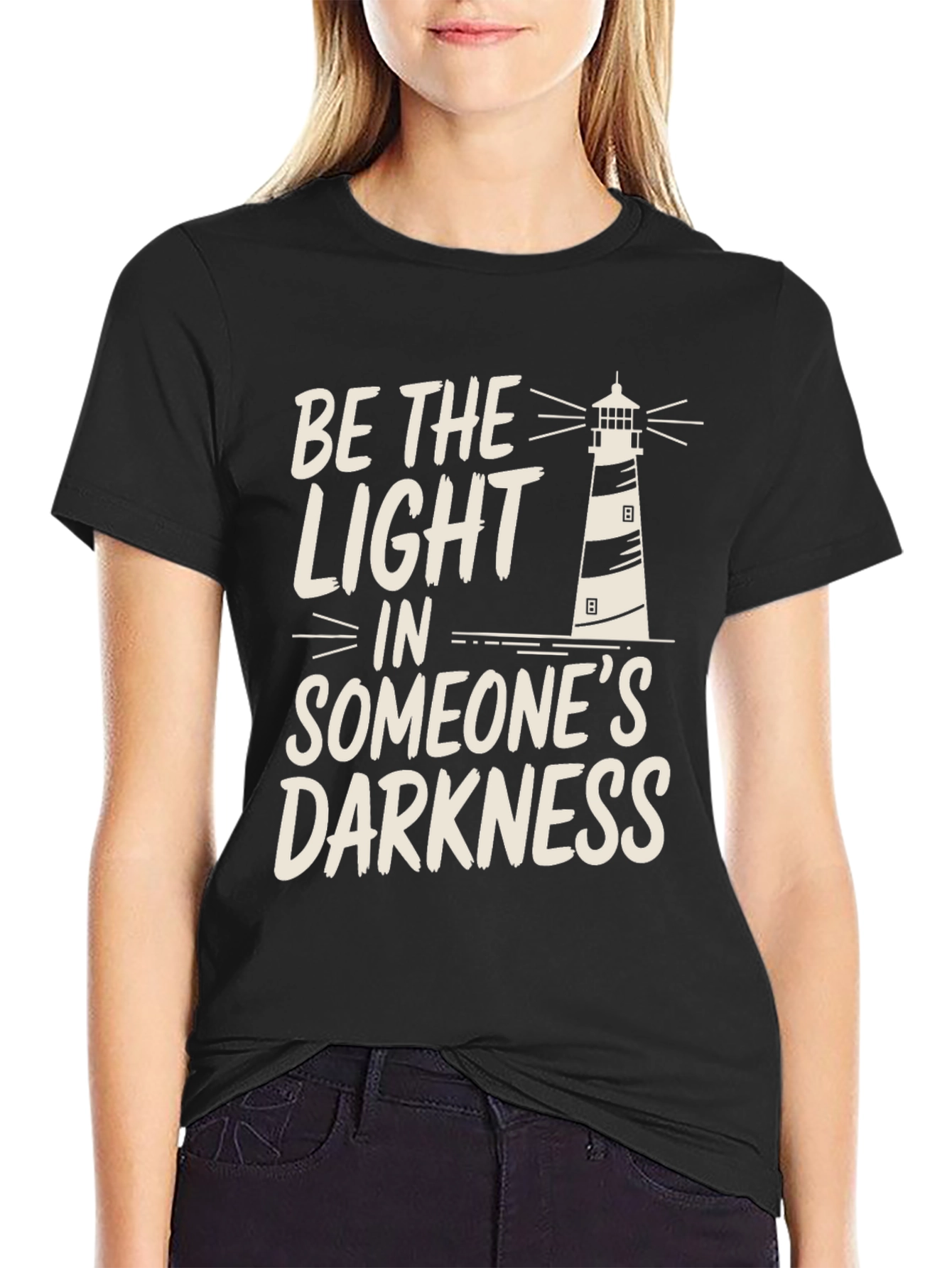Be The Light T-Shirt - Lighthouse Design