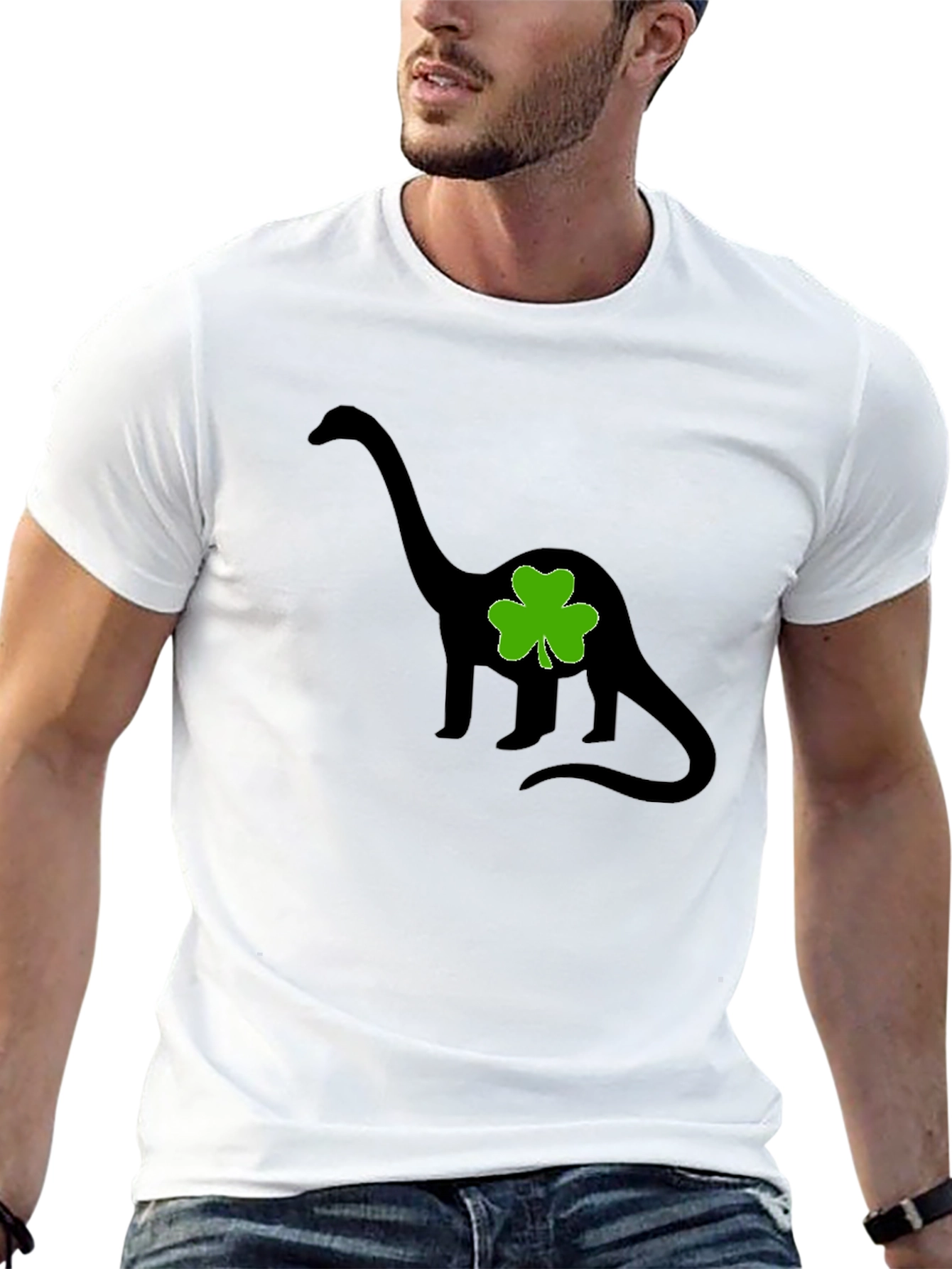 Dino Clover Tee - St. Patricks Day Fun