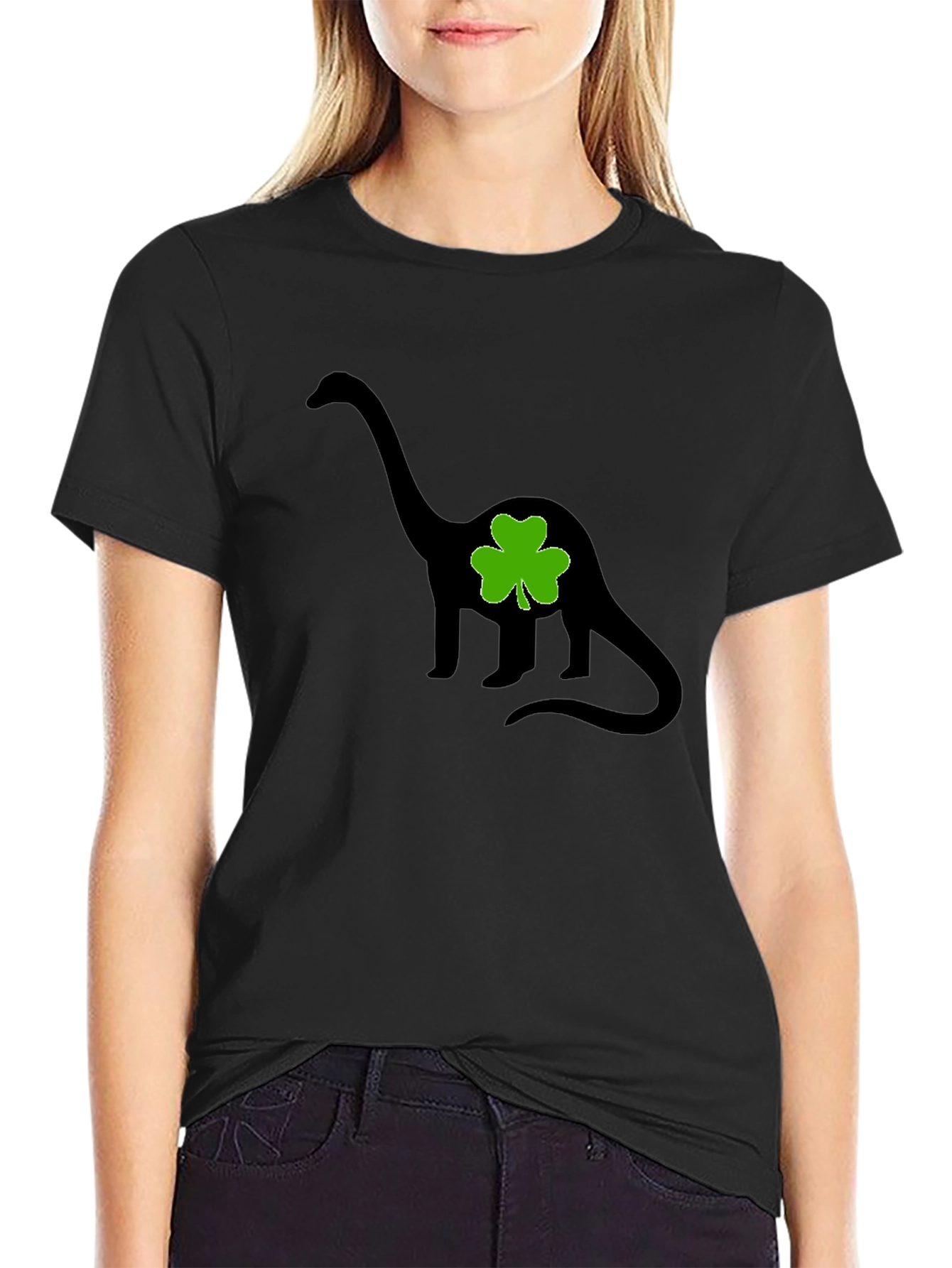 Dino Clover Tee - St. Patricks Day Fun