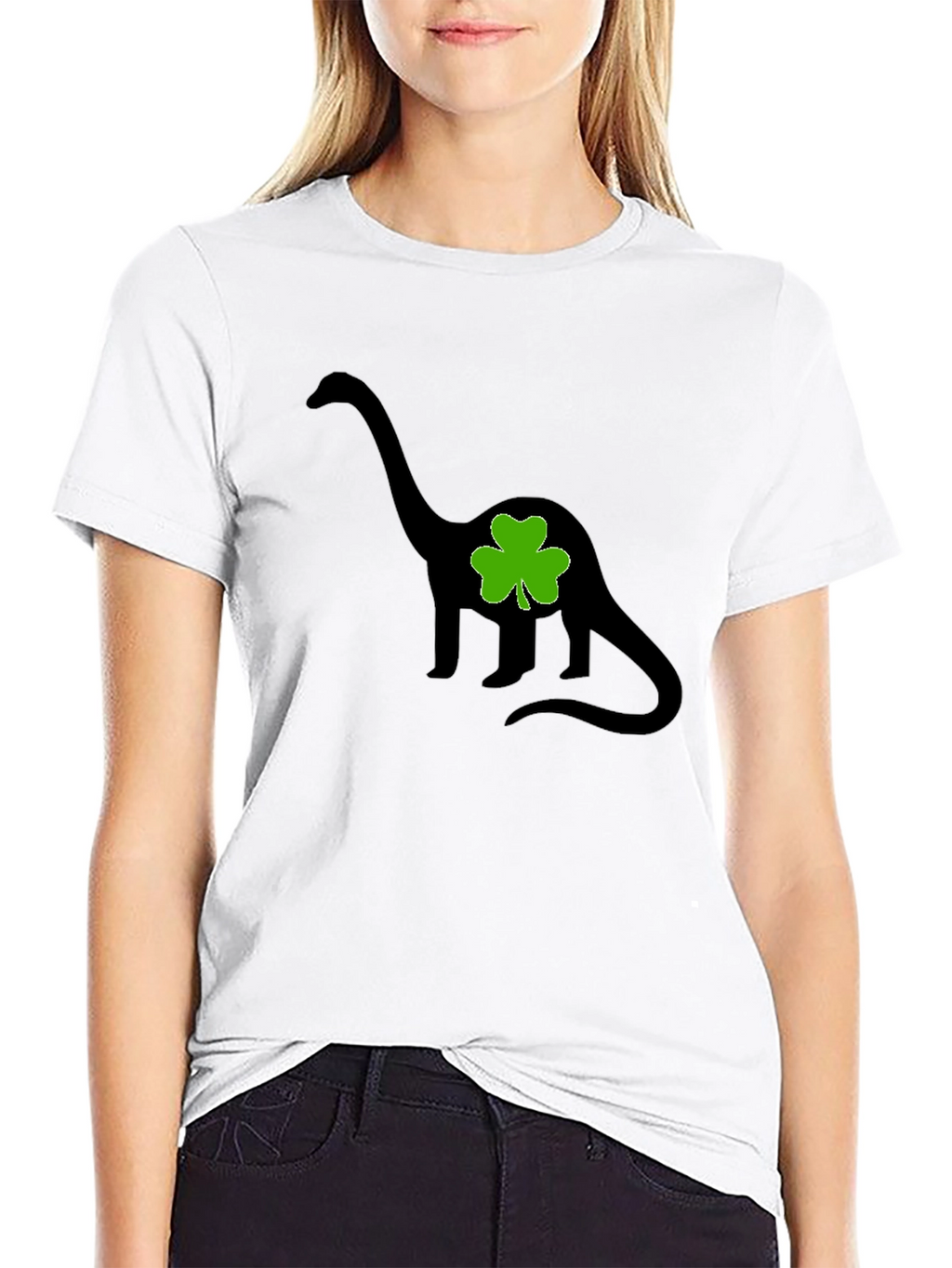 Dino Clover Tee - St. Patricks Day Fun