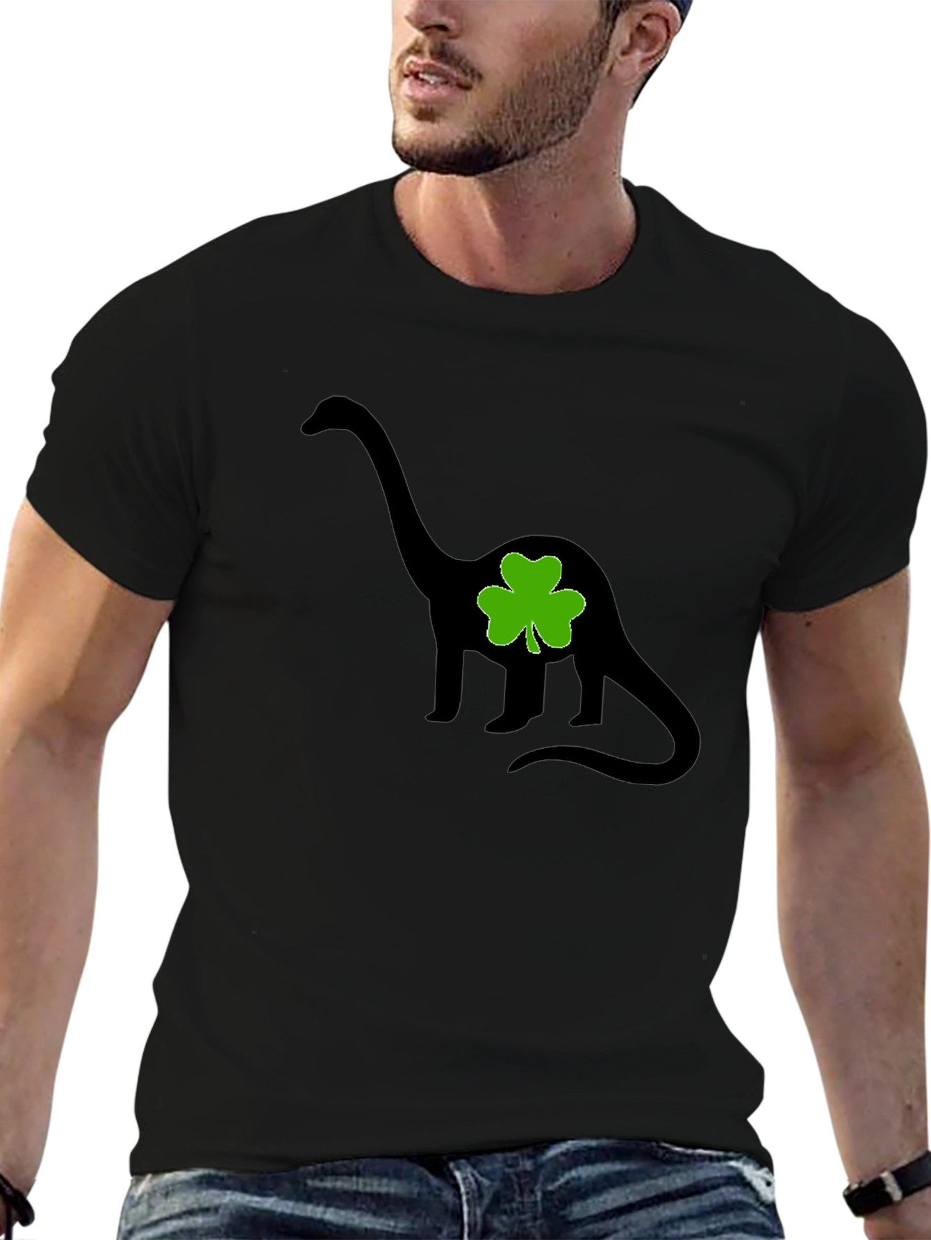 Dino Clover Tee - St. Patricks Day Fun