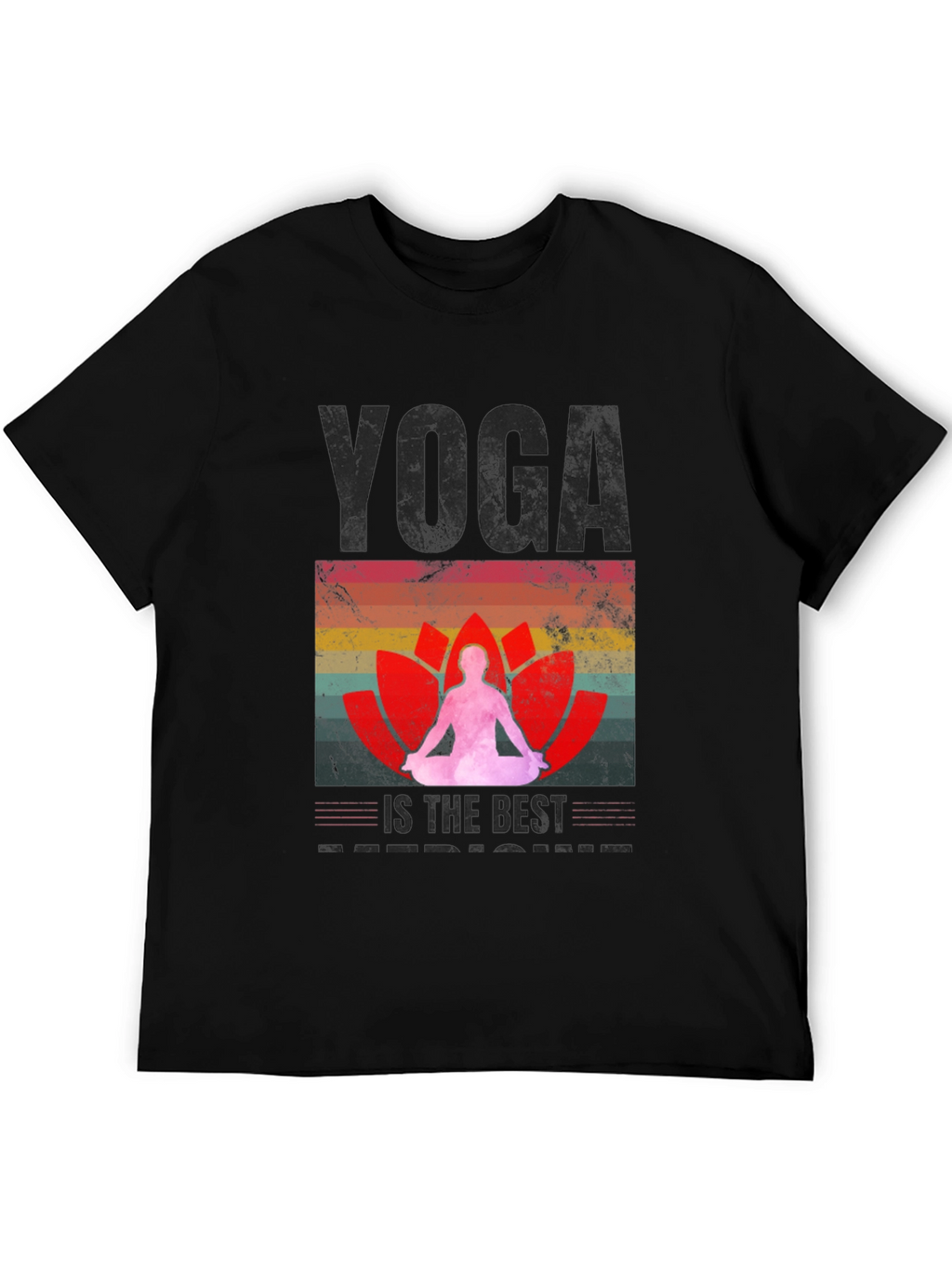 Yoga is the Best Medicine Black T-Shirt