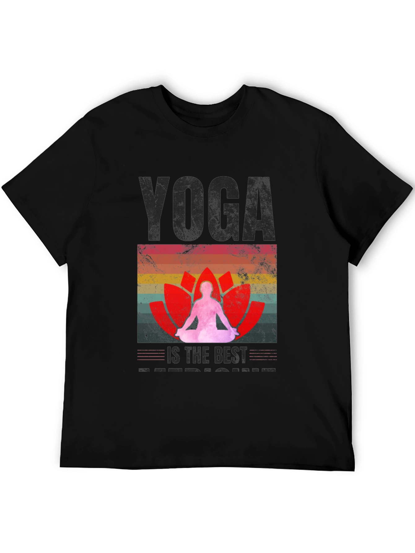 Yoga is the Best Medicine Black T-Shirt