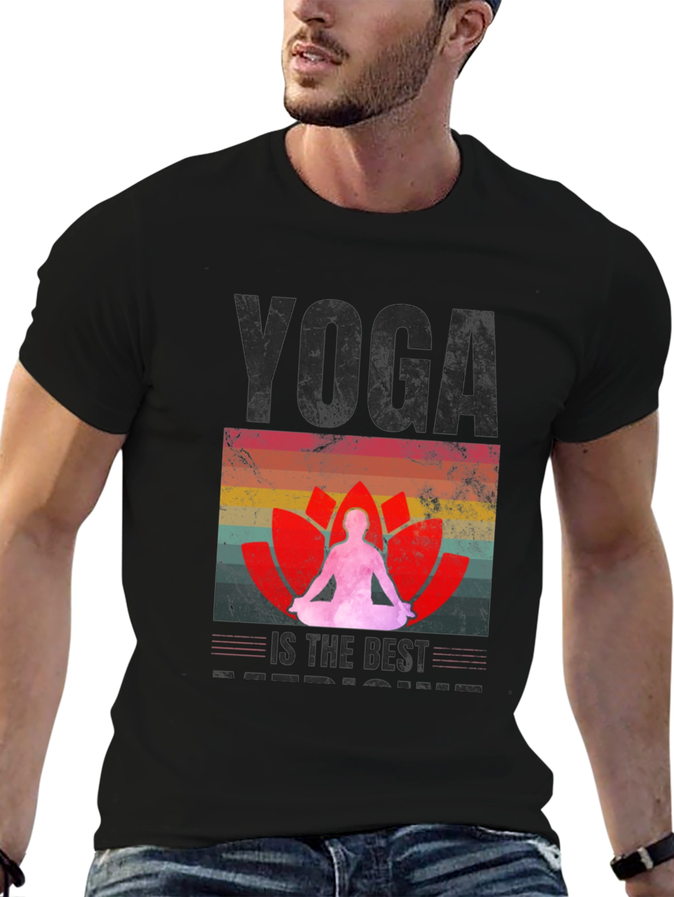 Yoga is the Best Medicine Black T-Shirt