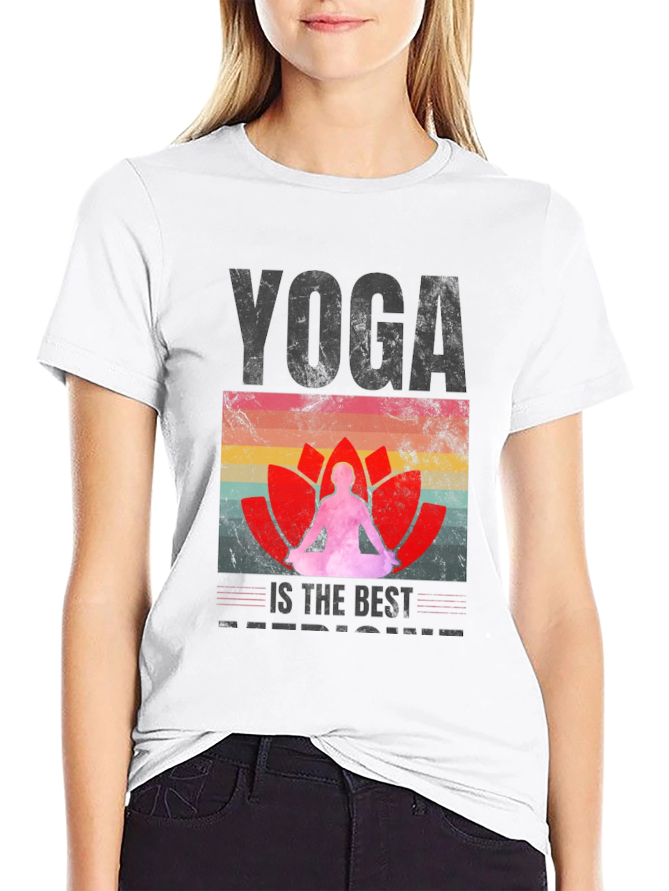 Yoga is the Best Medicine Black T-Shirt
