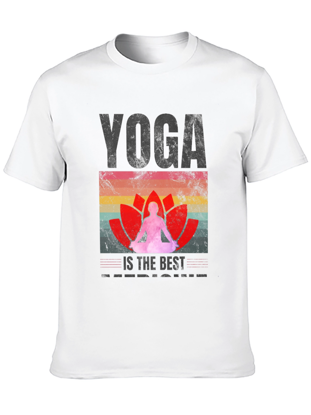 Yoga is the Best Medicine Black T-Shirt
