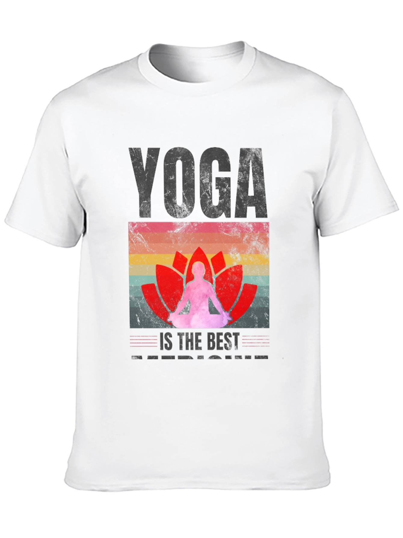 Yoga is the Best Medicine Black T-Shirt