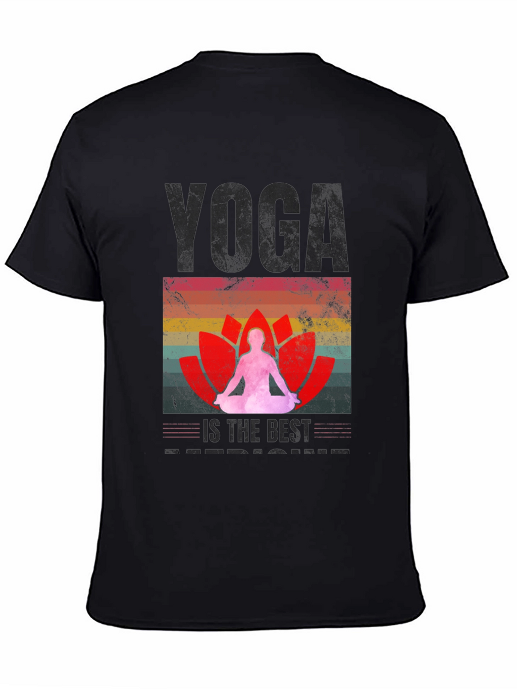 Yoga is the Best Medicine Black T-Shirt