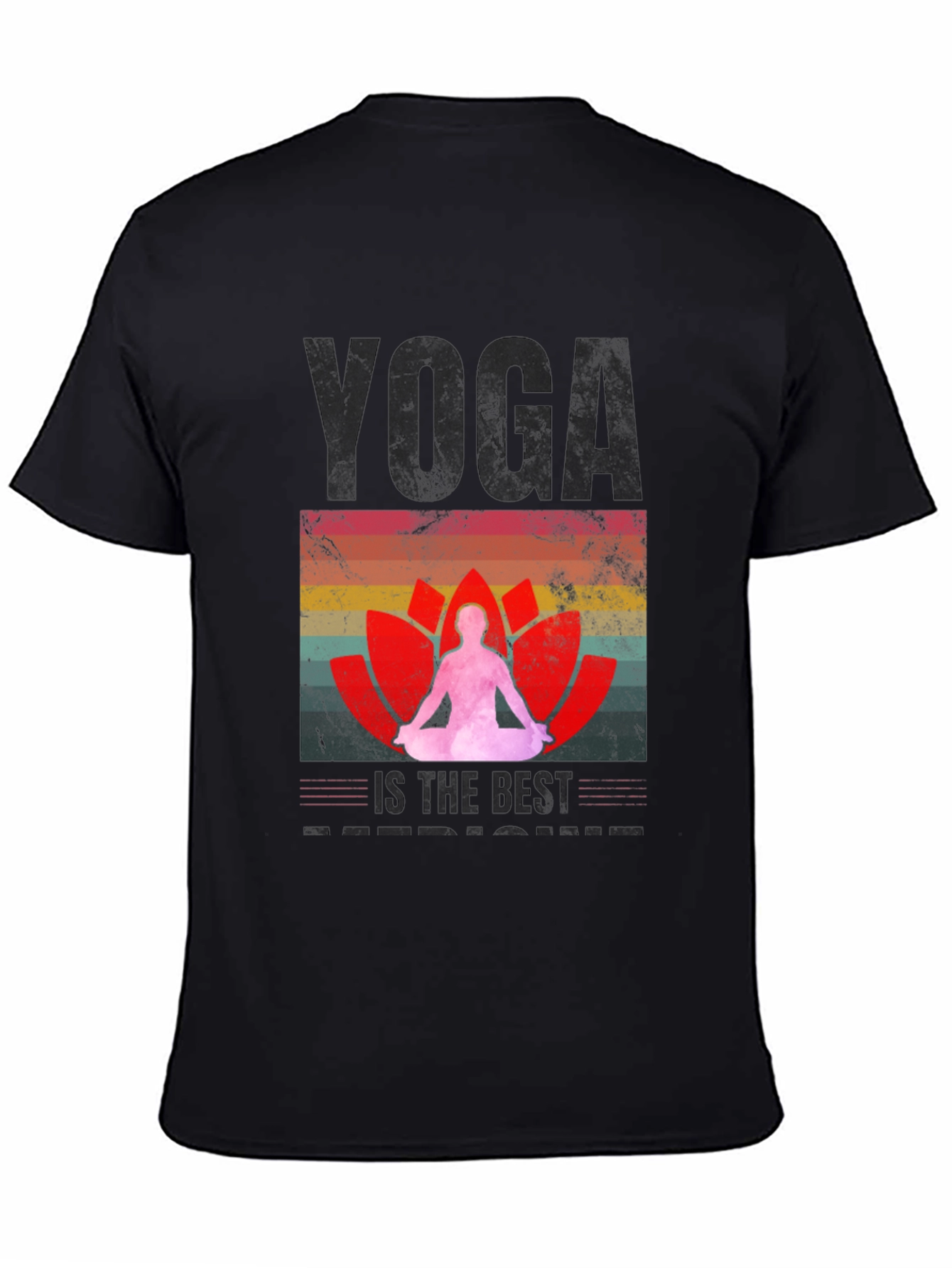 Yoga is the Best Medicine Black T-Shirt