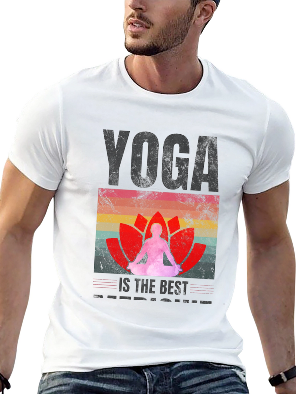 Yoga is the Best Medicine Black T-Shirt