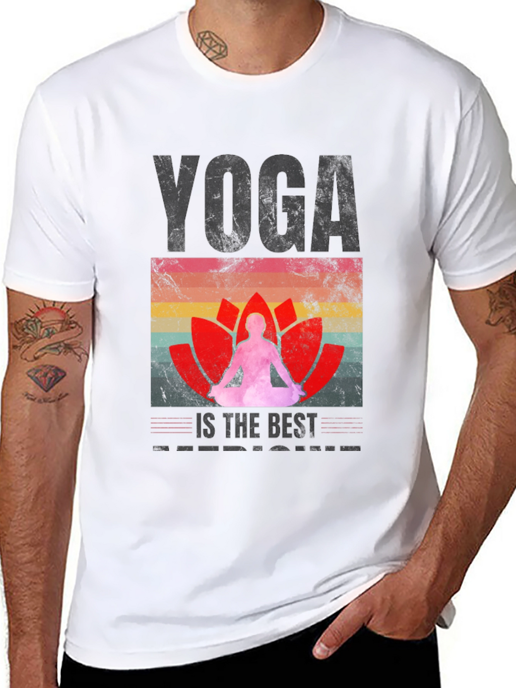 Yoga is the Best Medicine Black T-Shirt