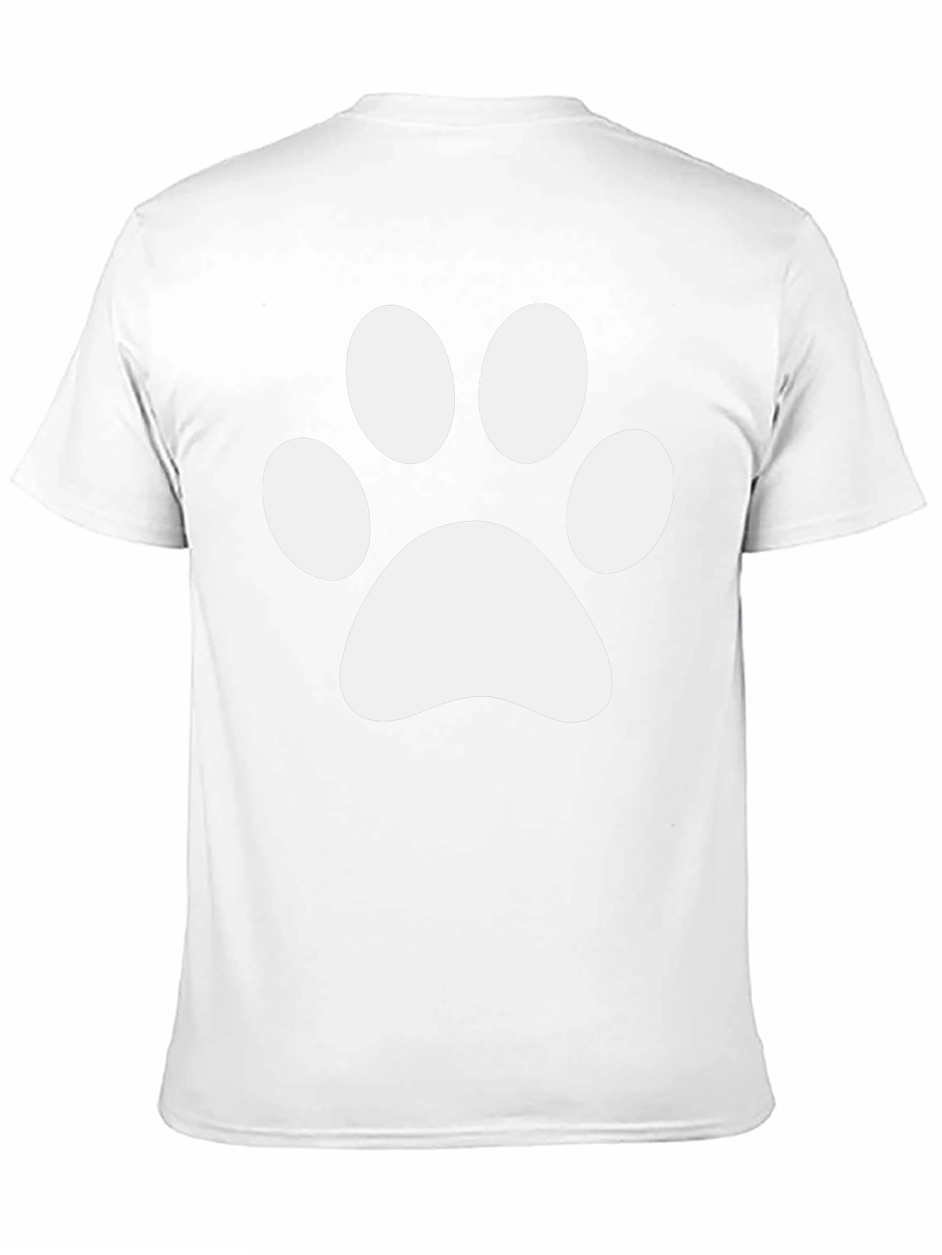 Cute Paw Print Black T-Shirt