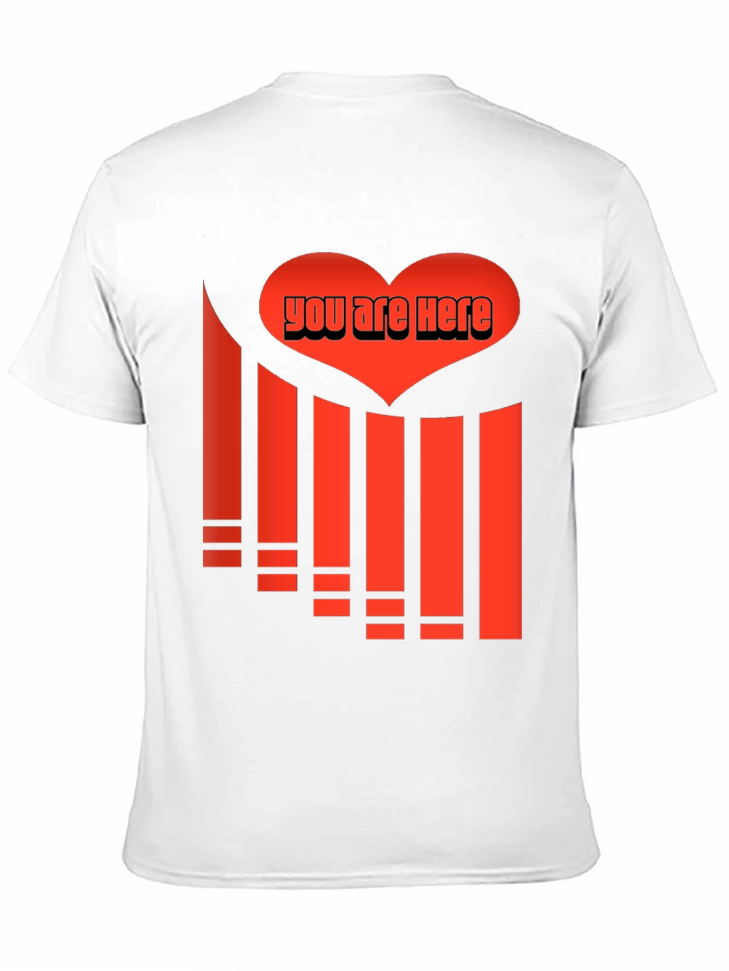You Are Here Heart Graphic Tee