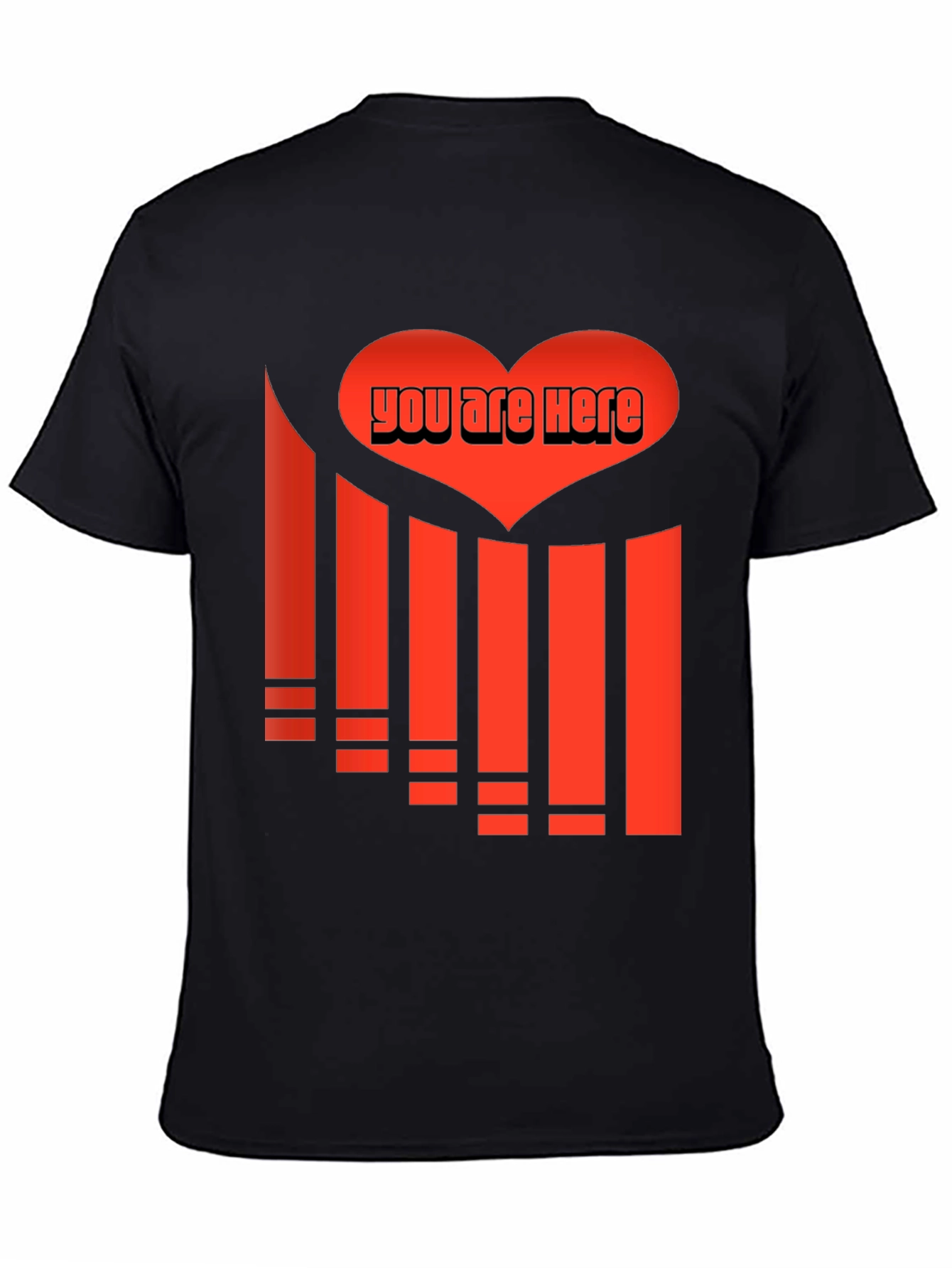 You Are Here Heart Graphic Tee