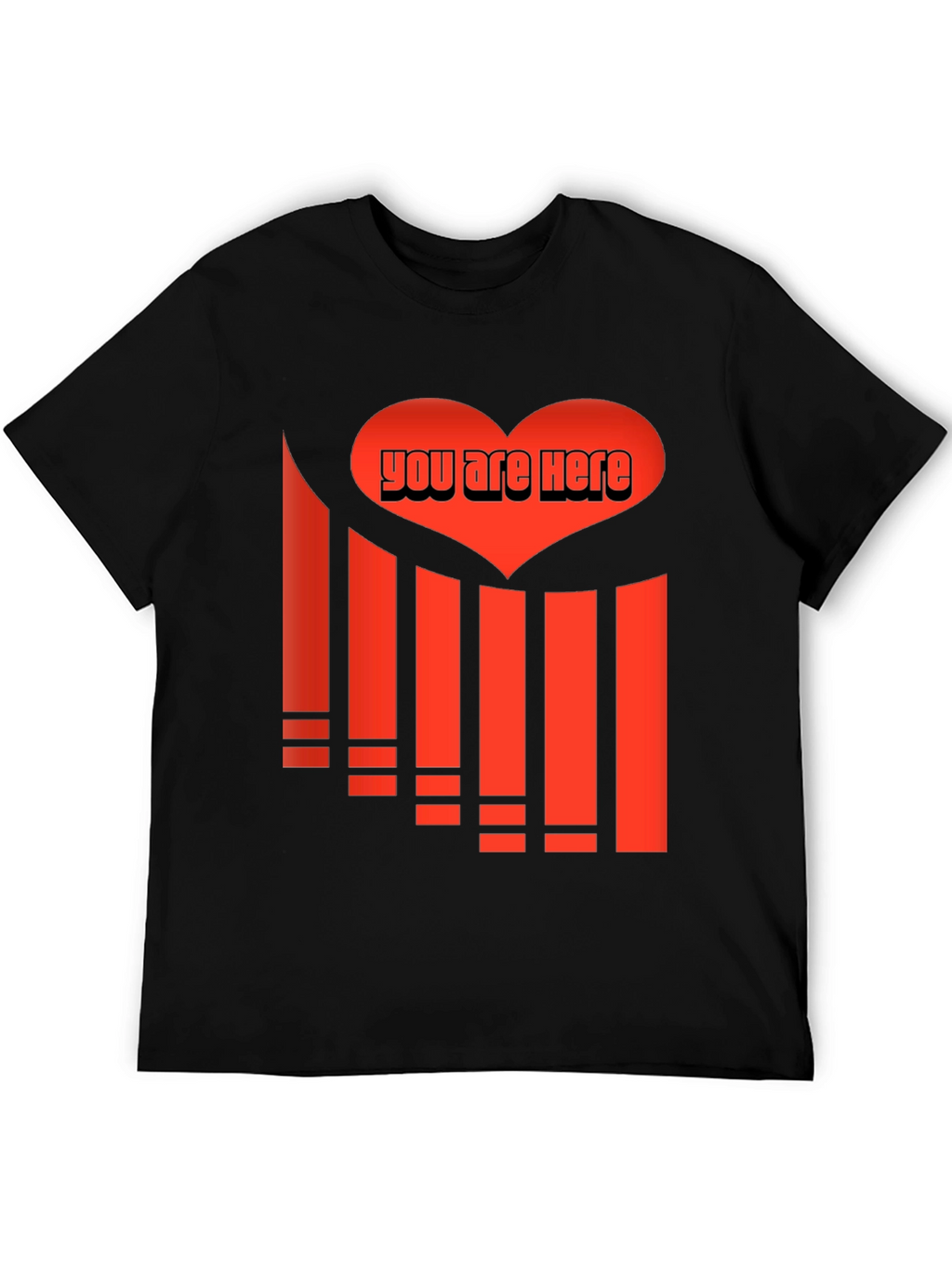 You Are Here Heart Graphic Tee