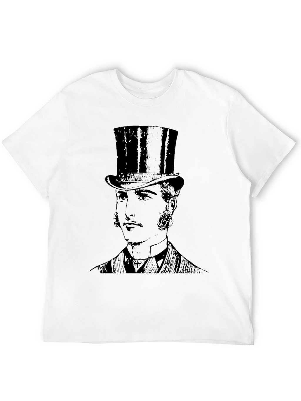 Top Hat Gentleman Graphic T-Shirt