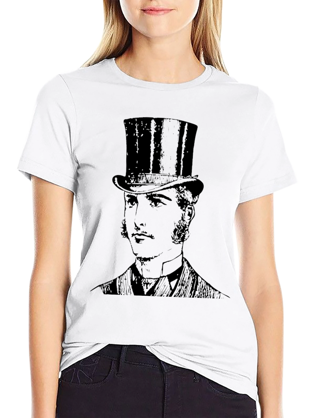 Top Hat Gentleman Graphic T-Shirt