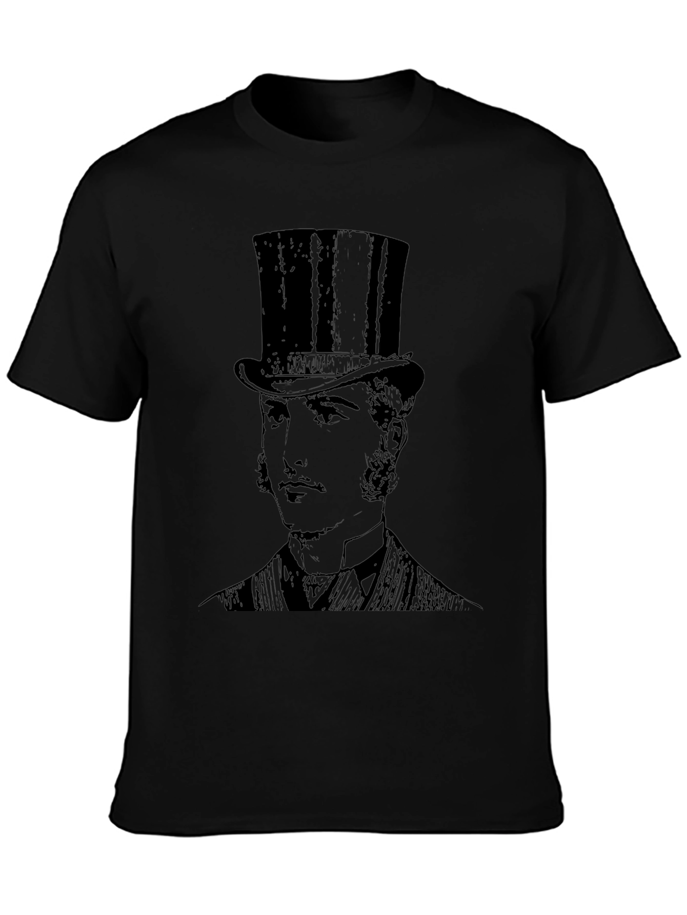 Top Hat Gentleman Graphic T-Shirt