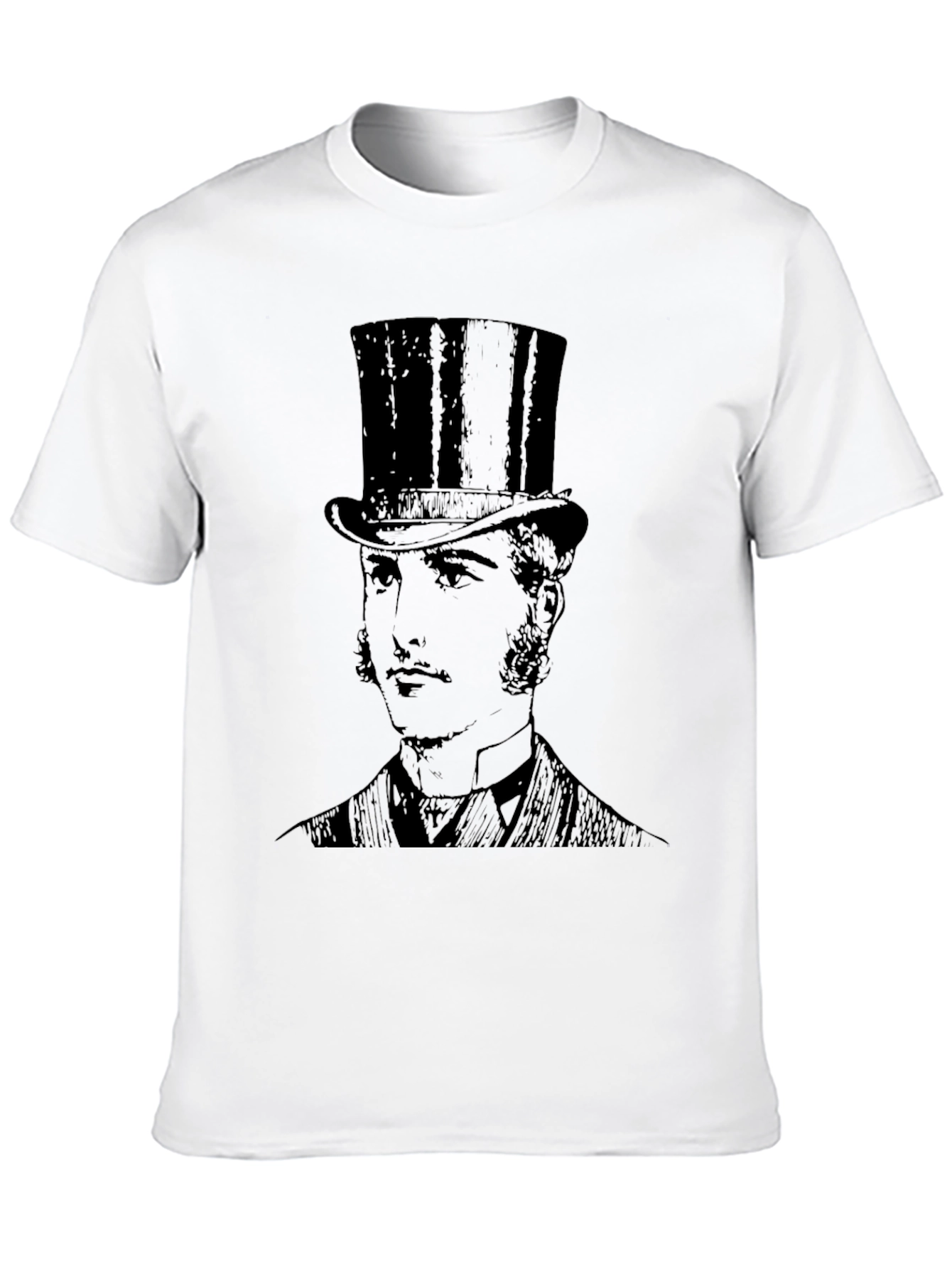 Top Hat Gentleman Graphic T-Shirt