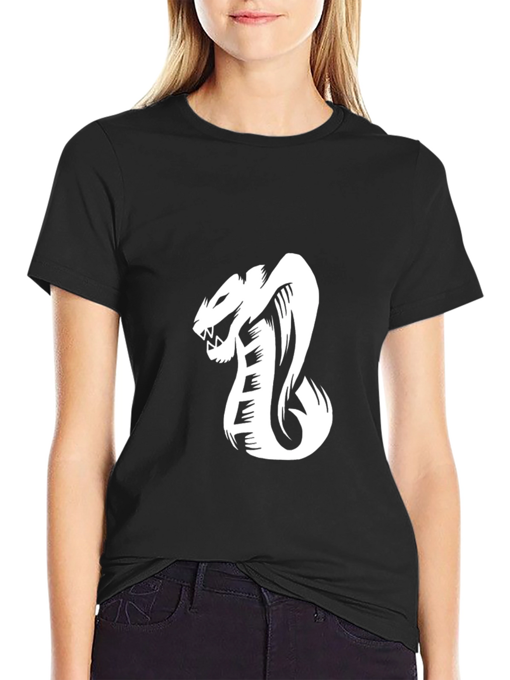 Mens Cobra Graphic Tee - Black