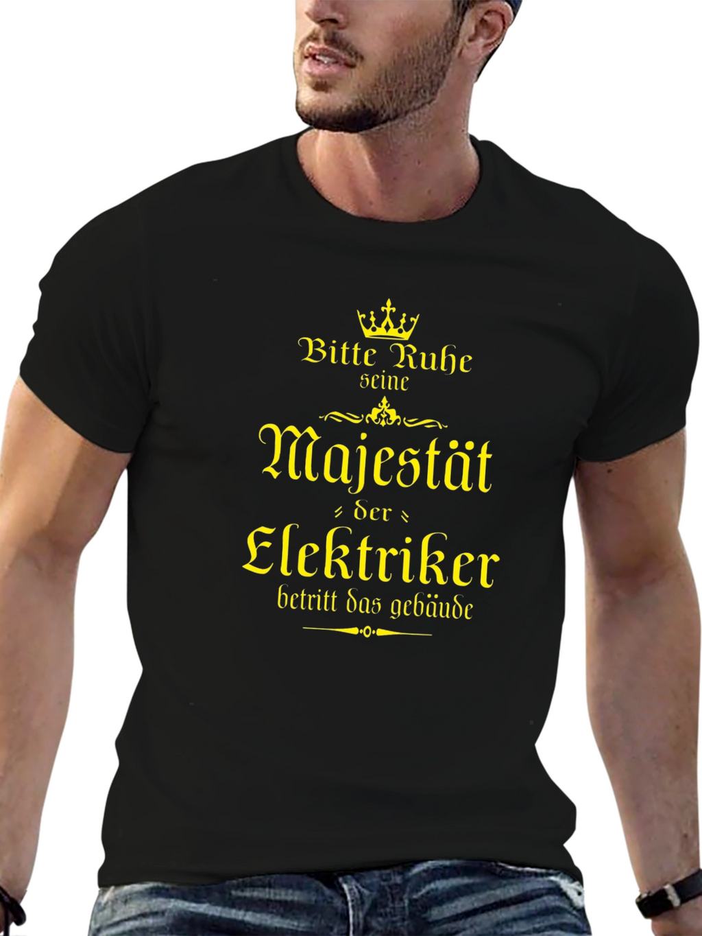 Electrician Majesty T-Shirt - German Humor