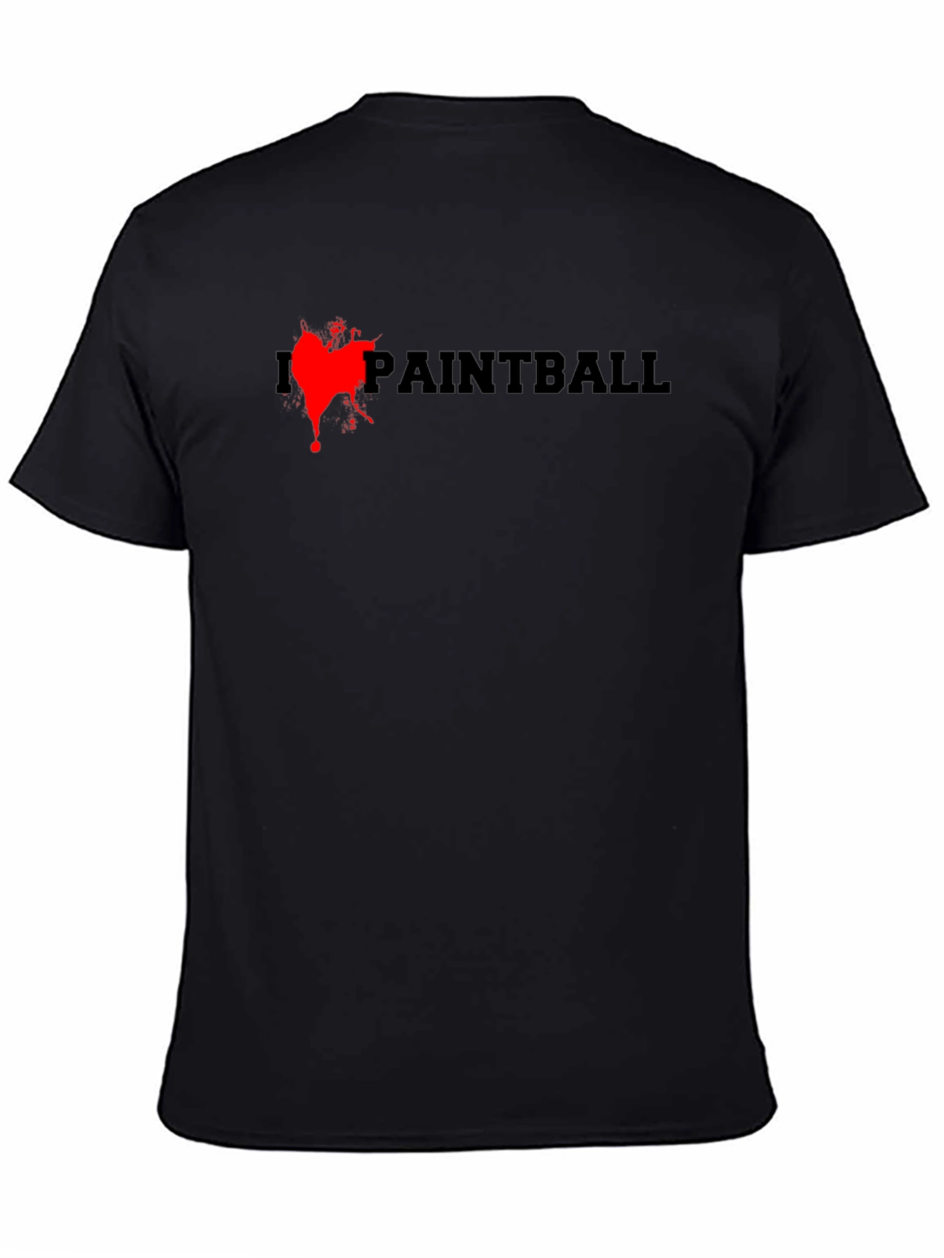Paintball Splash T-Shirt - Black Cotton Tee