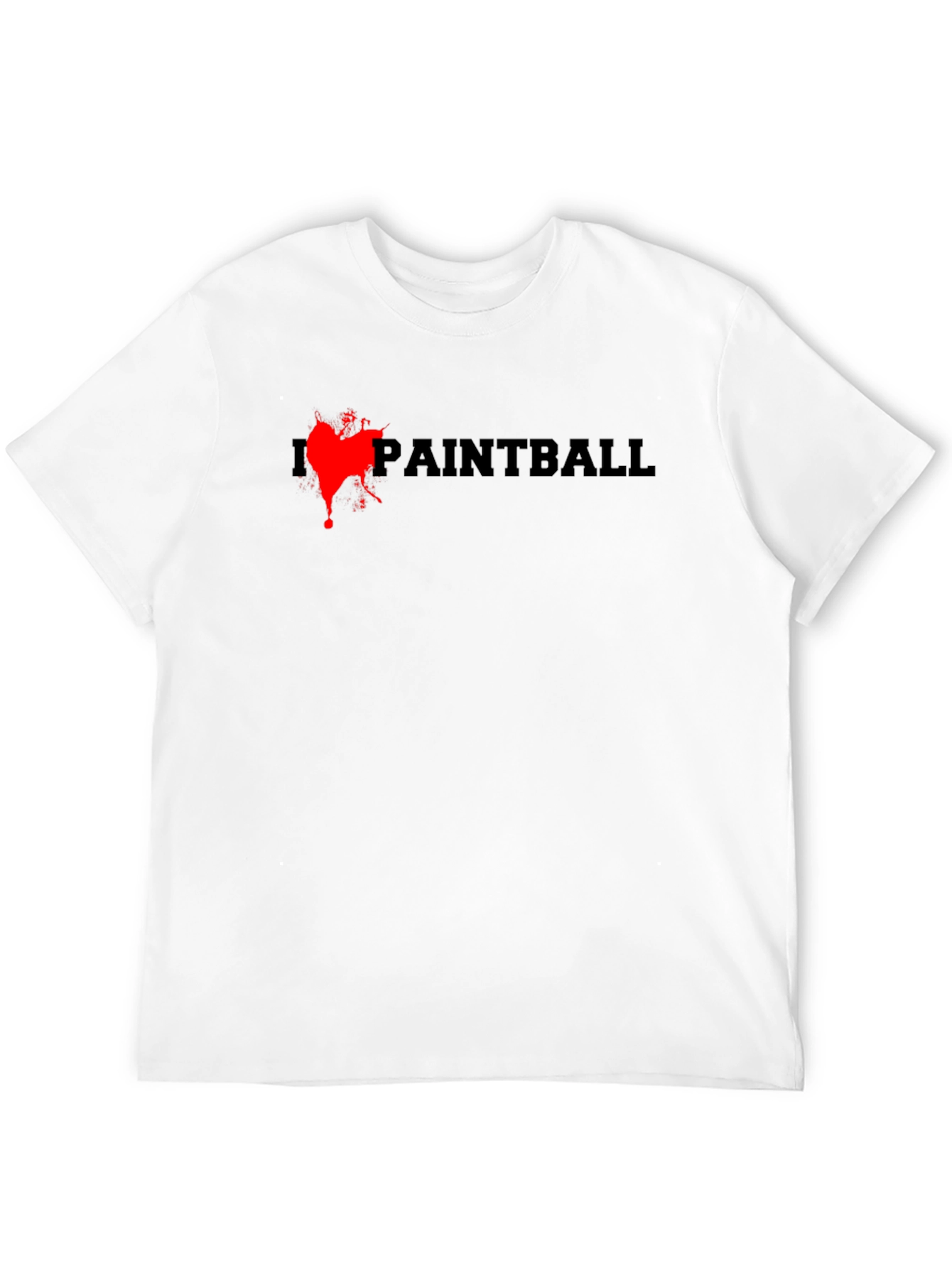Paintball Splash T-Shirt - Black Cotton Tee