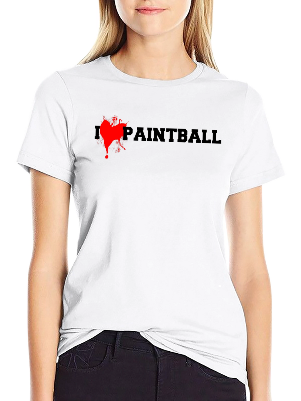 Paintball Splash T-Shirt - Black Cotton Tee