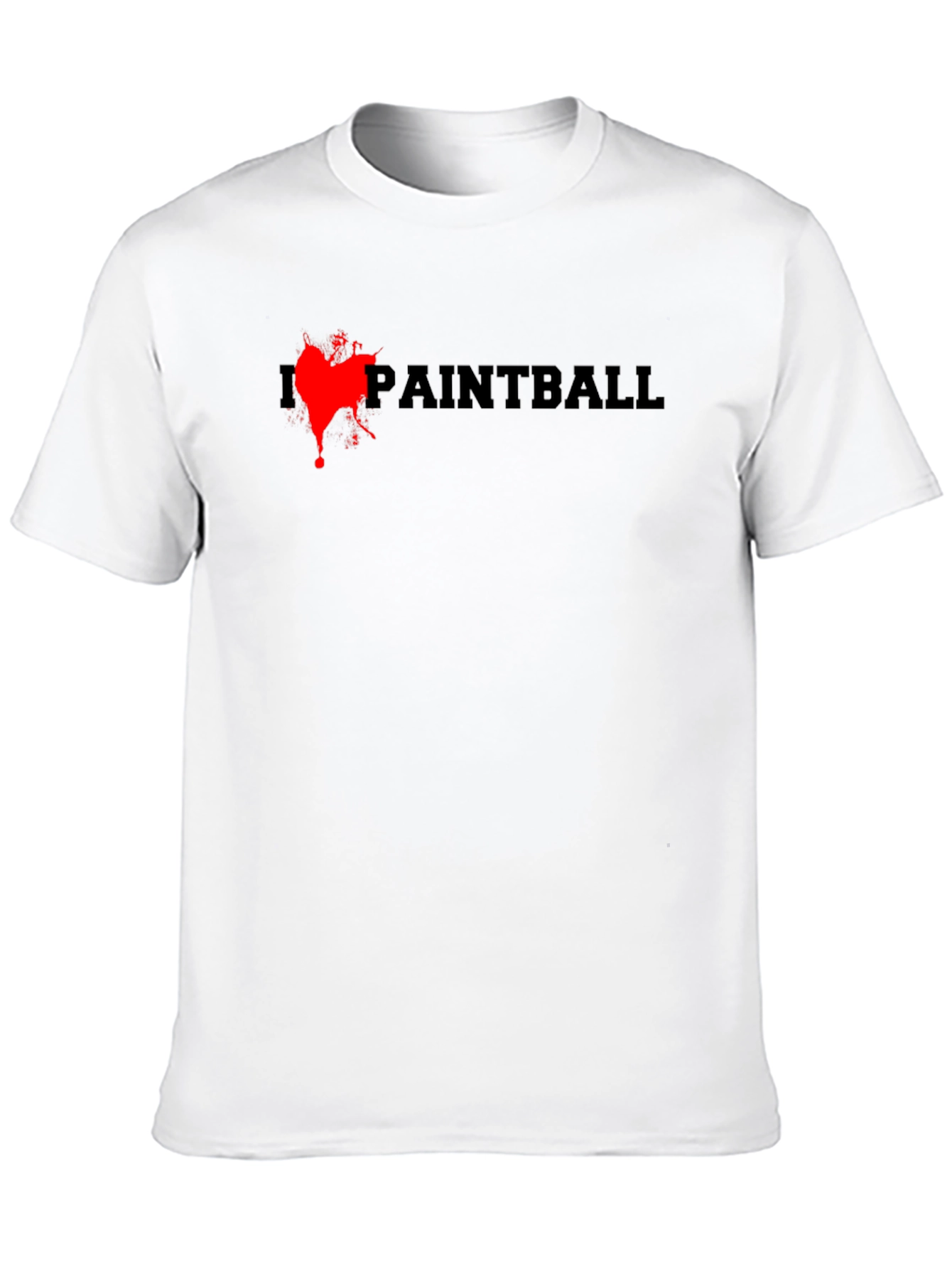 Paintball Splash T-Shirt - Black Cotton Tee