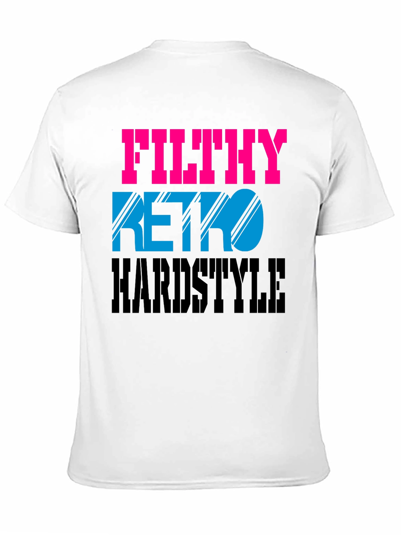 Filthy Retro Hardstyle Black Graphic Tee