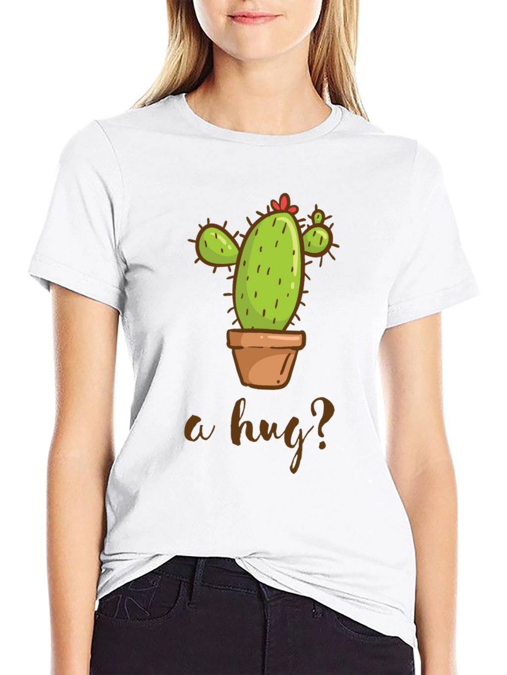 Cactus Hug T-Shirt - Funny Plant Lover Tee