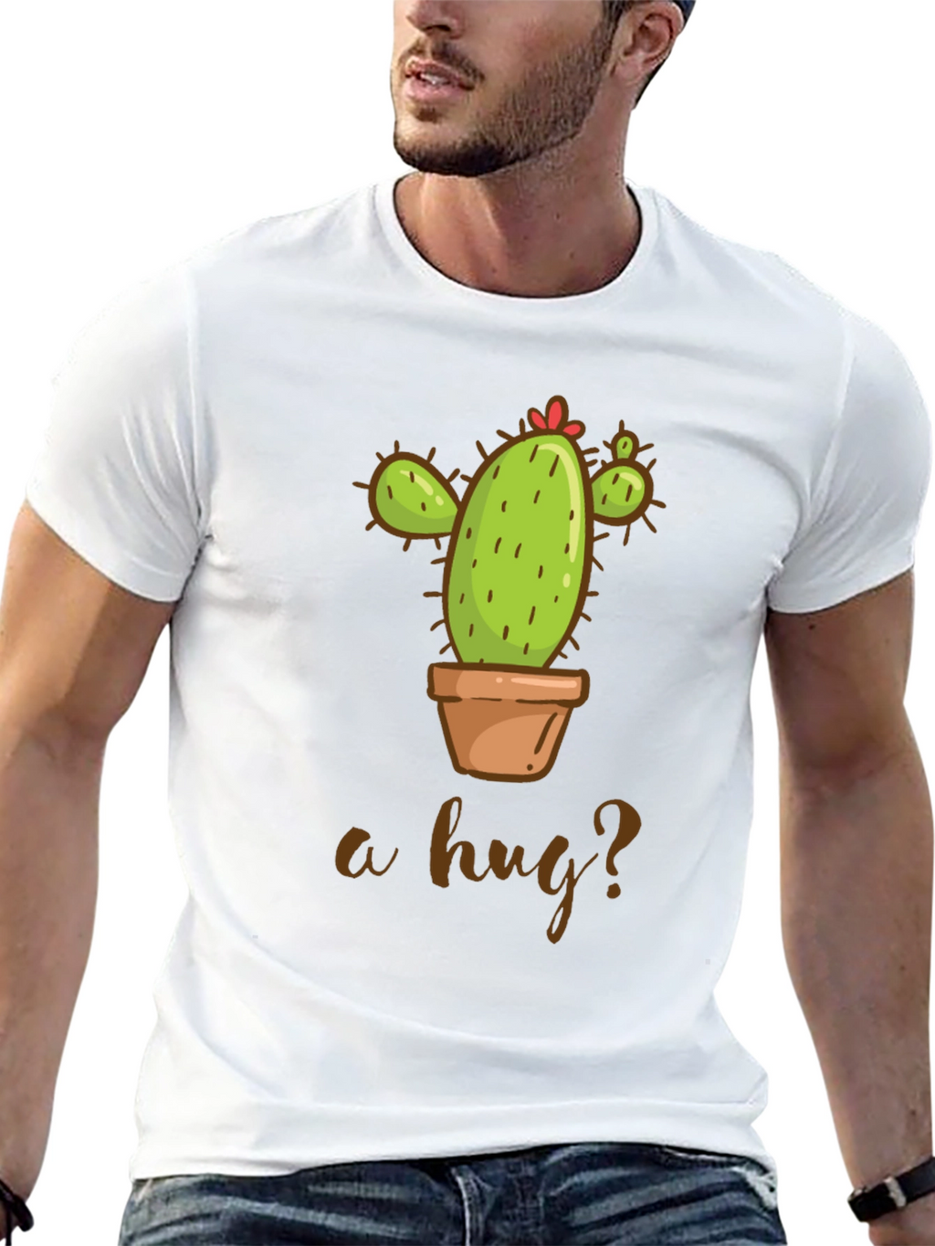 Cactus Hug T-Shirt - Funny Plant Lover Tee