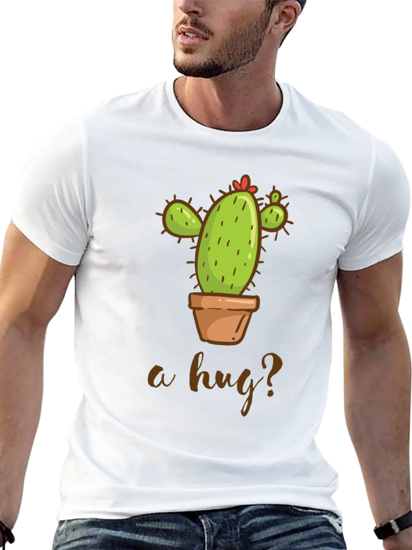 Cactus Hug T-Shirt - Funny Plant Lover Tee