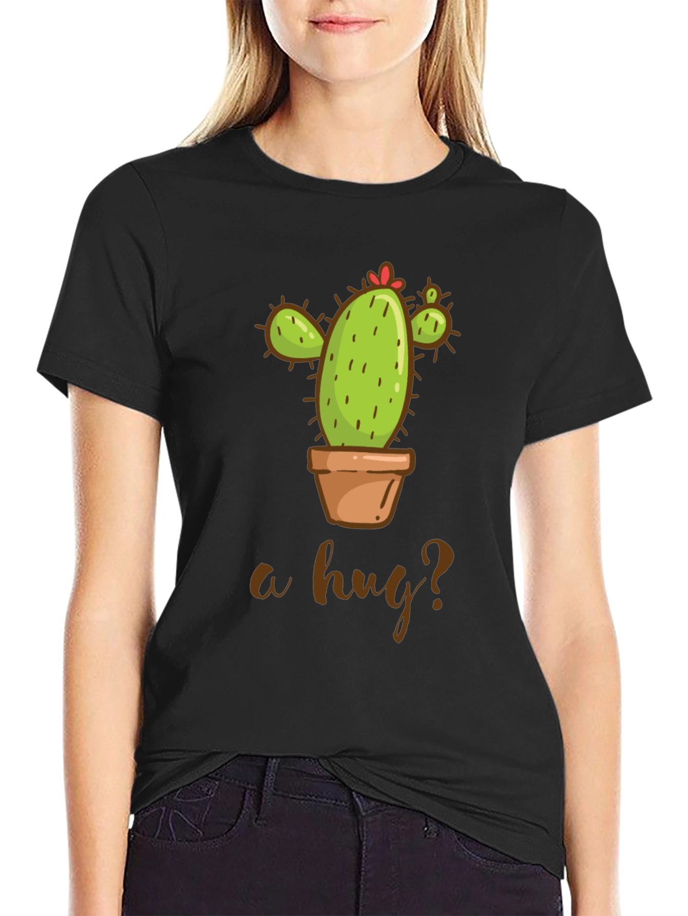 Cactus Hug T-Shirt - Funny Plant Lover Tee