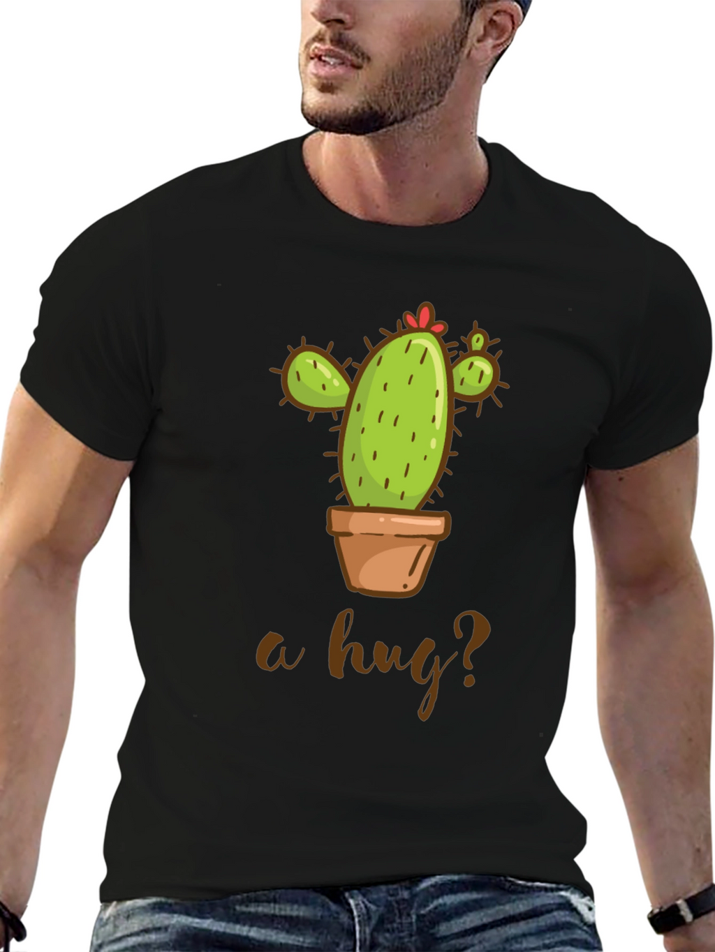 Cactus Hug T-Shirt - Funny Plant Lover Tee