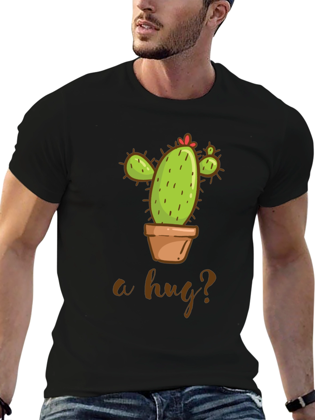 Cactus Hug T-Shirt - Funny Plant Lover Tee