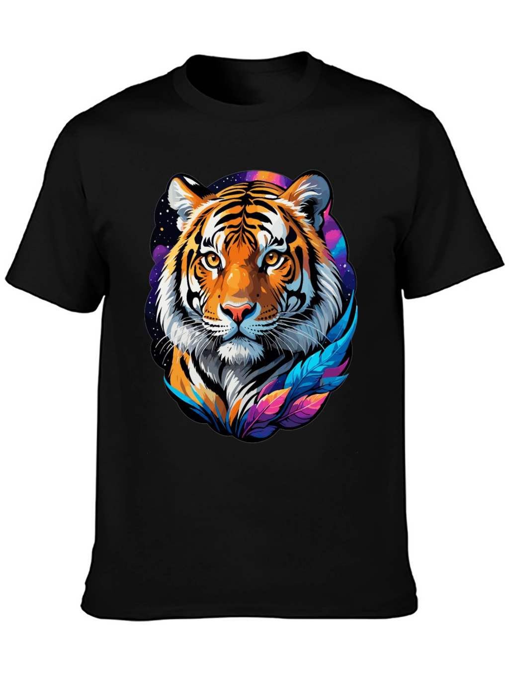 Tiger Graphic Tee - Mens Black T-Shirt