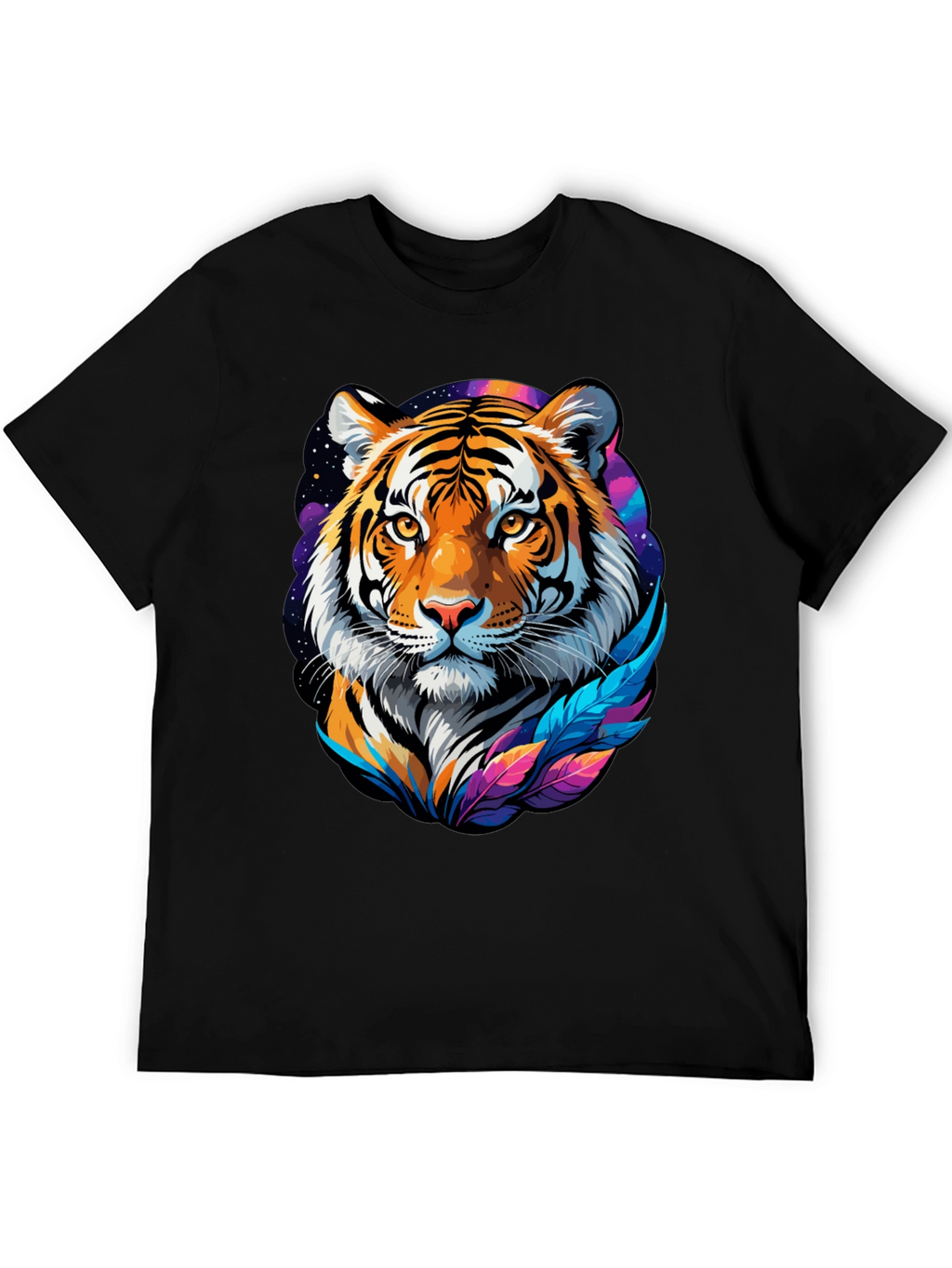 Tiger Graphic Tee - Mens Black T-Shirt