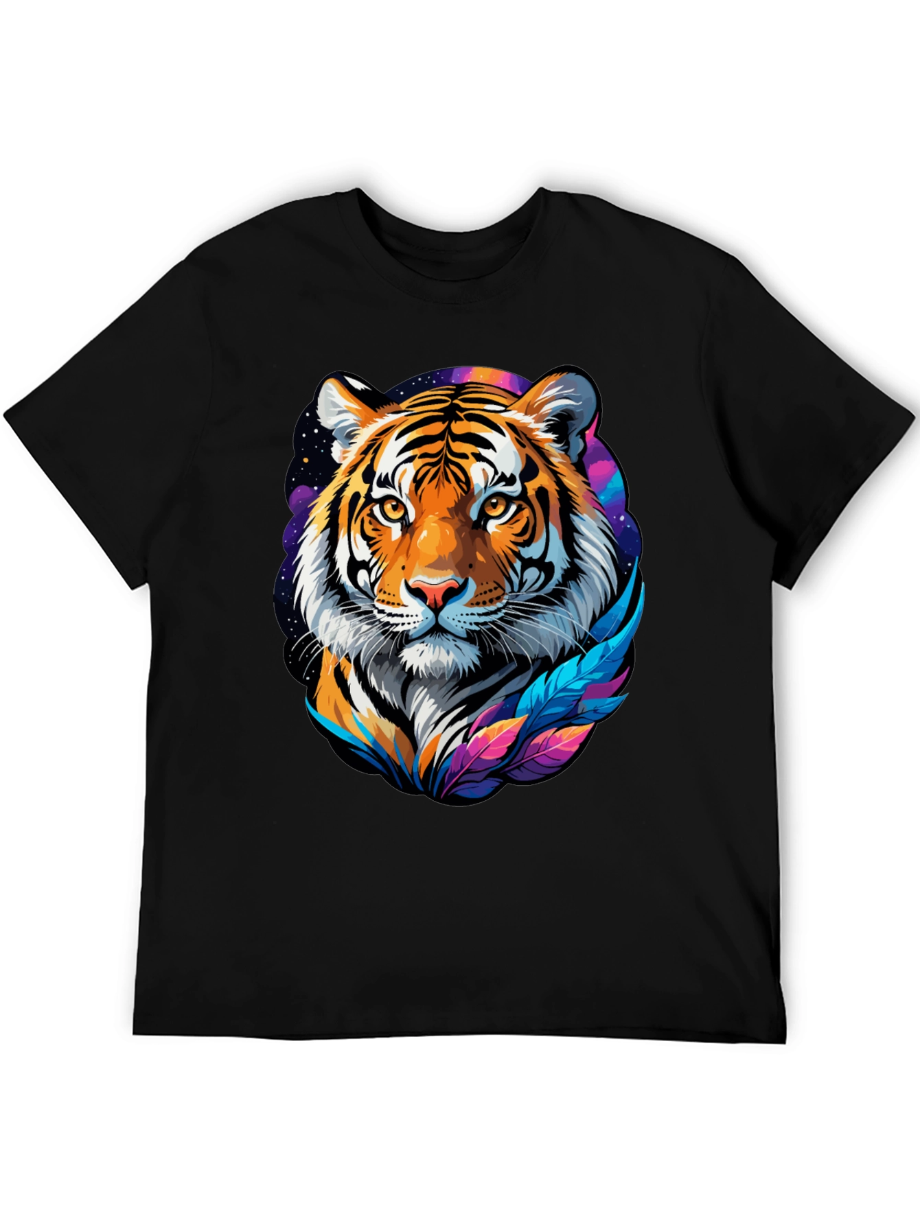 Tiger Graphic Tee - Mens Black T-Shirt