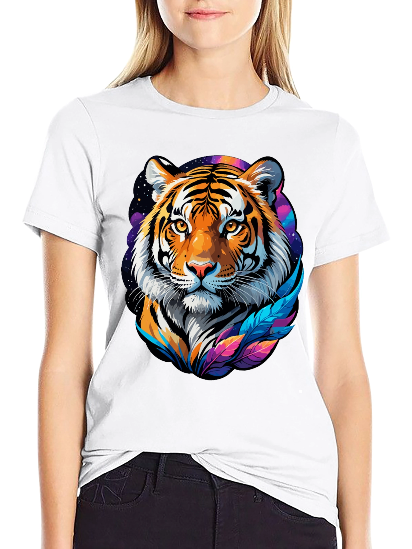 Tiger Graphic Tee - Mens Black T-Shirt
