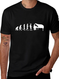 Piano Evolution Black T-Shirt