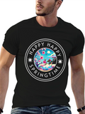 Happy Springtime Graphic Tee - Black