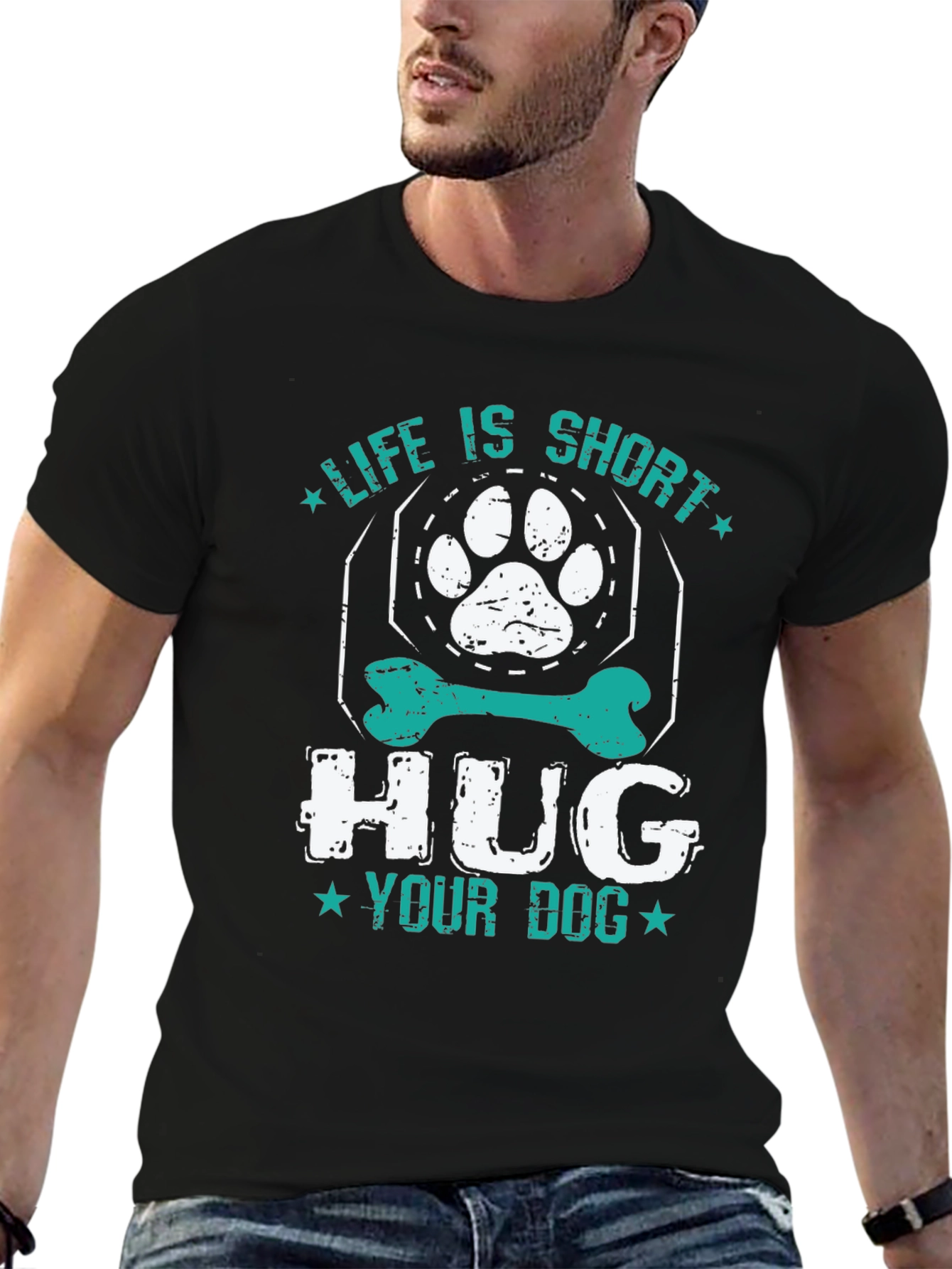 Life is Short Hug Your Dog T-Shirt
