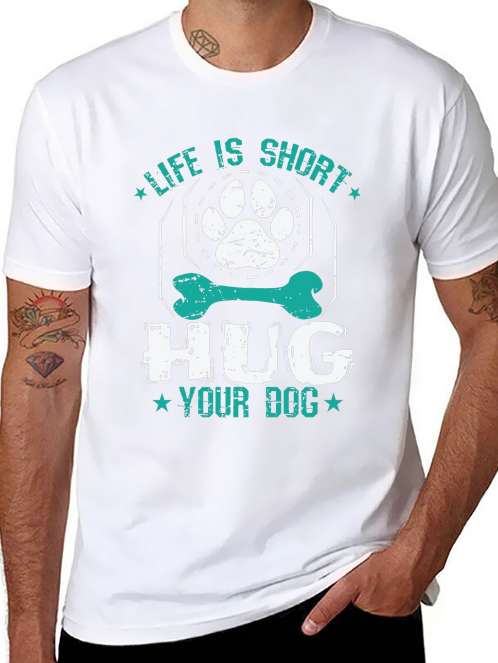 Life is Short Hug Your Dog T-Shirt